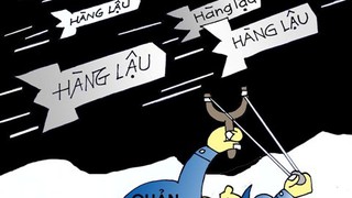 Hàng lậu - Tranh của họa sĩ Duy Liên