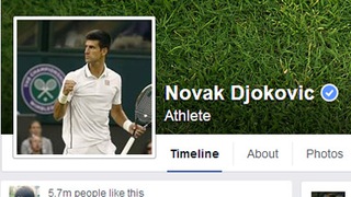 Djokovic là tay vợt có giá trị nhất trên mạng xã hội