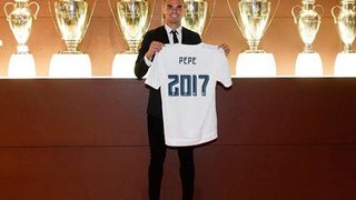 Pepe gia hạn hợp đồng với Real Madrid tới năm 2017