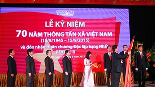 Lễ kỷ niệm 70 năm Ngày thành lập TTXVN và đón nhận Huân chương Độc lập hạng Nhất lần thứ 2