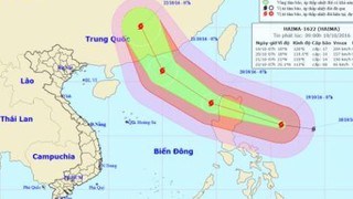 Bão số 7 suy yếu, siêu bão Haima mạnh lên, có thể gây mưa và ngập lụt