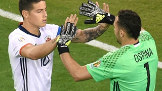 Ospina giúp James Rodriguez... lấy vợ