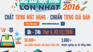 Chờ ngày Online Friday 2/12 để 'săn' hàng giá rẻ