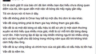 Không phải vì Omar, vấn đề là niềm tin