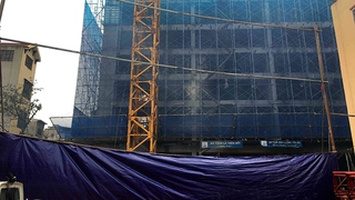 Hà Nội: Tạm ngừng thi công công trình bị sập giàn giáo