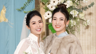 Dàn khách mời tại hôn lễ của Hoa hậu Ngọc Hân: Các Hoa - Á hậu diện áo dài thanh lịch và duyên dáng