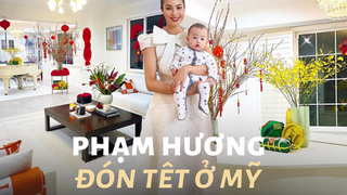 10 điểm cho Phạm Hương: Ở đất Mỹ xa xôi vẫn tậu đủ 5 loại hoa 'kinh điển' Tết Việt, khéo tay decor siêu biệt thự đẹp lung linh 