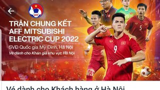 Ấn định thời gian mở bán vé chung kết AFF Cup 2022