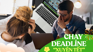 Khi công việc xâm phạm thời gian nghỉ Tết: Chạy deadline xuyên ngày đêm, mang theo laptop đi chúc Tết