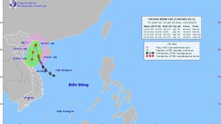 Bão số 5 giật cấp 10, có khả năng mạnh thêm