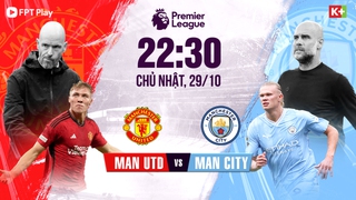 Lịch thi đấu Ngoại hạng Anh vòng 10: Tâm điểm derby Manchester