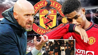 Ten Hag tung 'nắm đấm thép' với Rashford sau vụ tiệc tùng hậu derby Manchester