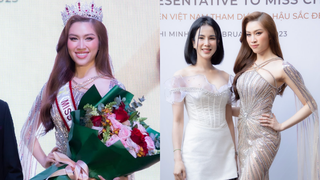 Thanh Thanh Huyền nhận vương miện trước thềm chinh chiến Miss Charm, Diệp Lâm Anh và dàn người đẹp đến chúc mừng