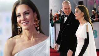 Khoảnh khắc táo bạo của vợ chồng Kate - William trên thảm đỏ gây "bùng nổ", diện mạo nàng dâu hoàng gia gây bất ngờ