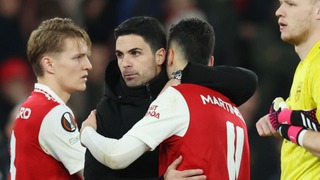 Arteta tiết lộ phản ứng bất ngờ của Martinelli sau khi thành tội đồ khiến Arsenal bị loại khỏi C2