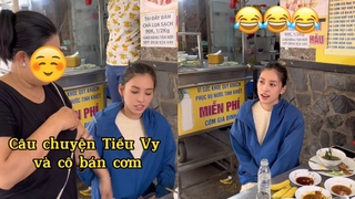 Bắt gặp Hoa hậu Tiểu Vy đi ăn cơm bình dân, cô chủ quán lập tức có 1 hành động khiến dân tình xem xong đều "nức nở"