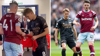 CĐV Arsenal đứng ngồi không yên với hình ảnh này của Odegaard sau trận hòa West Ham