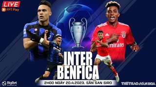 Nhận định, nhận định bóng đá Inter vs Benfica 2h00 ngày 20/4/2023: Inter đi tiếp