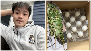 Đang dưỡng thương ở Hàn Quốc, Văn Toàn khoe được tiếp sức bằng đặc sản quê hương