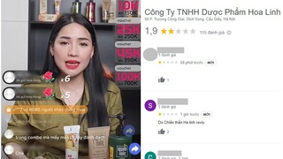 Dược phẩm Hoa Linh "lao đao" vì chiến thần Hà Linh: Hứng chịu 1 sao, tràn ngập lời khó nghe