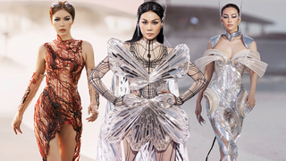 Thanh Hằng hóa bướm chúa, Tiểu Vy sắc lạnh catwalk như lướt trên mặt nước 