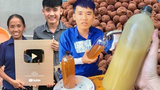 Mật ong của con trai bà Tân có màu sắc kỳ lạ, bên ngoài sủi bọt khiến bao khách hàng hoang mang 