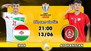 Lịch thi đấu bóng đá hôm nay 13/6: Iran vs Afghanistan