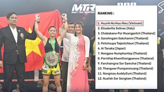 Nữ võ sĩ ‘hạt tiêu’ Việt Nam tạo địa chấn khi đứng số 1 thế giới ở Muay WBC, xếp trên nhà vô địch châu Âu 