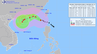 Bão số 3 mạnh cấp 16, giật trên cấp 17