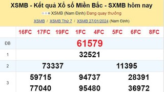 XSMB 27/1, kết quả xổ số miền Bắc 27/1/2024, KQXSMB hôm nay ngày 27 tháng 1