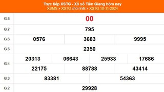 XSTG 10/11 - Kết quả xổ số Tiền Giang hôm nay 10/11/2024 - Trực tiếp XSTG ngày 10 tháng 11