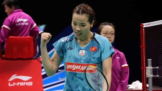 Hot girl cầu lông Thùy Linh thắng tay vợt kém gần 10 tuổi ở trận ra quân giải Đức mở rộng