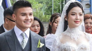 Chùm ảnh đẹp long lanh của đám cưới Quang Hải – Chu Thanh Huyền