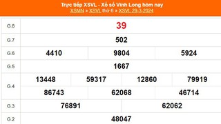 XSVL 29/3, kết quả xổ số Vĩnh Long hôm nay 29/3/2024, KQXSVL ngày 29 tháng 3