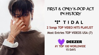 Jimin BTS đạt cột mốc mới trên TIDAL & DEEZER