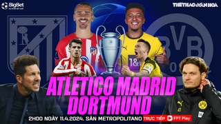 Nhận định bóng đá Atletico Madrid vs Dortmund, Cúp C1 châu Âu tứ kết lượt đi (2h00 hôm nay 11/4)