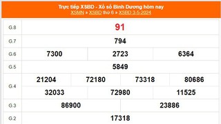 XSBD 3/5, kết quả xổ số Bình Dương hôm nay 3/5/2024, XSBD ngày 3 tháng 5