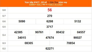 XSCT 8/5, kết quả xổ số Cần Thơ hôm nay 8/5/2024, KQXSCT ngày 8 tháng 5