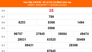 XSHCM 3/8, XSTP, kết quả xổ số Hồ Chí Minh hôm nay ngày 3/8/2024