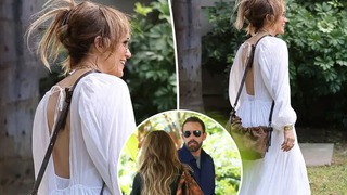 Jennifer Lopez rạng rỡ sau khi hôn Ben Affleck trong bữa ăn trưa với các con