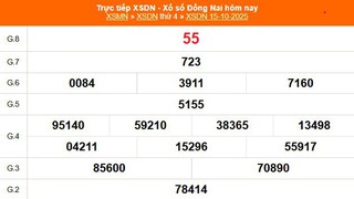 XSDN 15/10 - Kết quả xổ số Đồng Nai hôm nay 15/10/2025 - Trực tiếp XSDN ngày 15 tháng 10