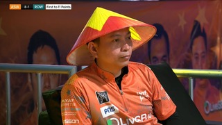 Dương Quốc Hoàng đội nón lá, đánh bại cơ thủ người Mỹ để giúp team châu Á thắng lớn ở Reyes Cup 2025