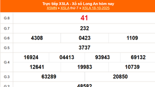 XSLA 18/10 - Kết quả xổ số Long An hôm nay 18/10/2025 - Trực tiếp XSLA ngày 18 tháng 10