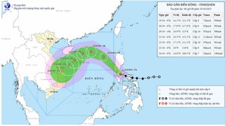 Chiều tối nay, bão Fengshen sẽ vào Biển Đông, cấp bão tăng dần