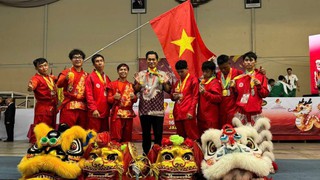 Đội tuyển lân sư rồng Việt Nam giành 2 HCV giải vô địch châu Á