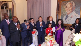 Tổng thống Nam Phi Matamela Cyril Ramaphosa thăm gia đình Đại tướng Võ Nguyên Giáp