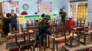 Huế huy động tổng lực các đơn vị đoàn thể hỗ trợ vệ sinh các trường học