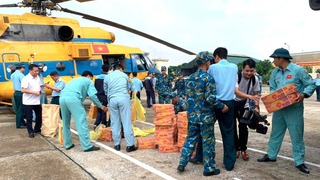 Quân đội điều động lực lượng không quân bay cứu trợ khẩn cấp tại Lạng Sơn
