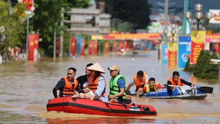 Thái Nguyên ngập sâu trong trận lụt lịch sử
