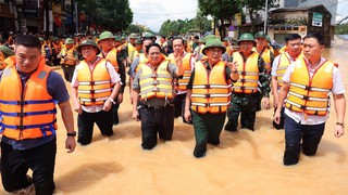 Thủ tướng Phạm Minh Chính tới Thái Nguyên thăm hỏi người dân, chỉ đạo khắc phục hậu quả mưa lũ 